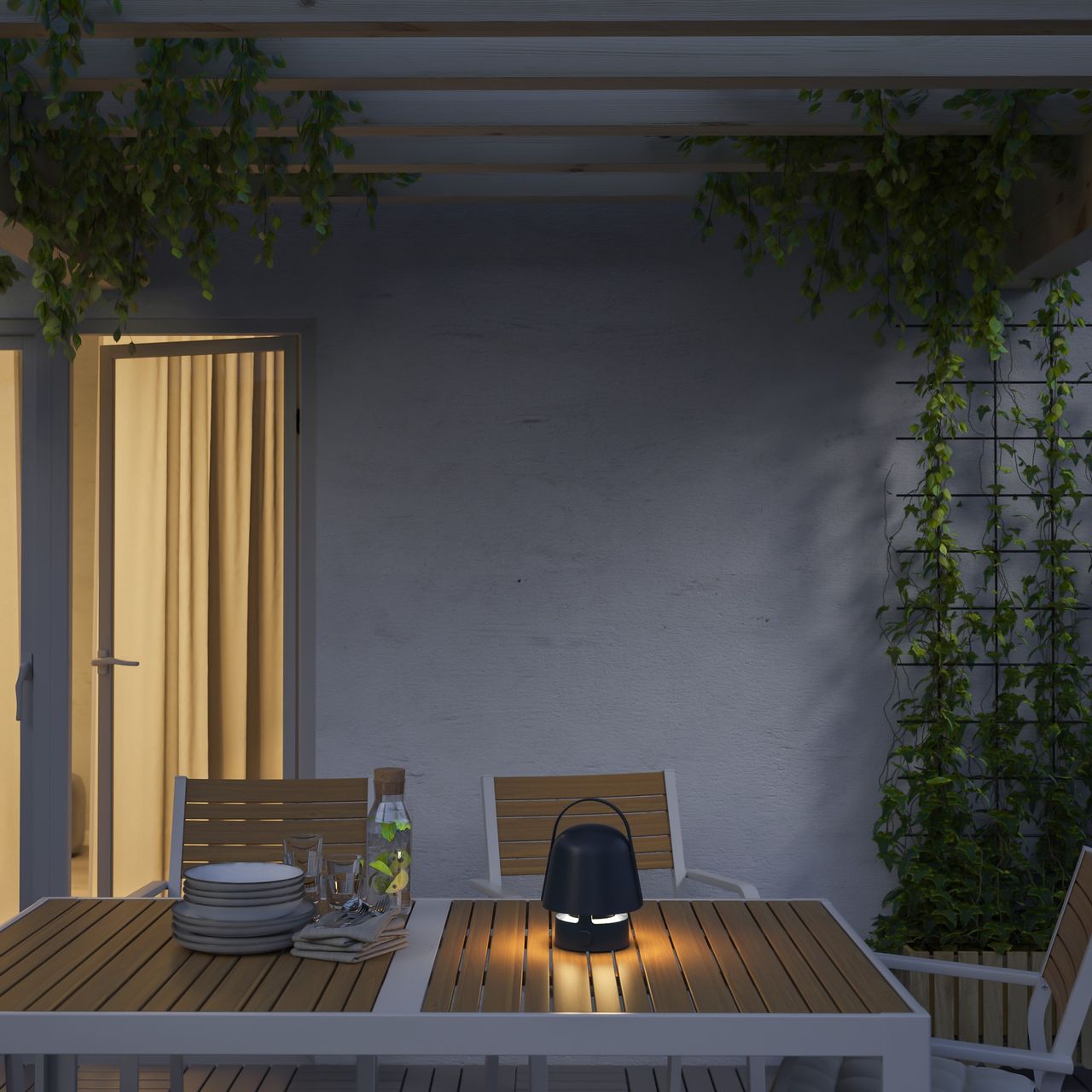lampe enceinte pour terrasse