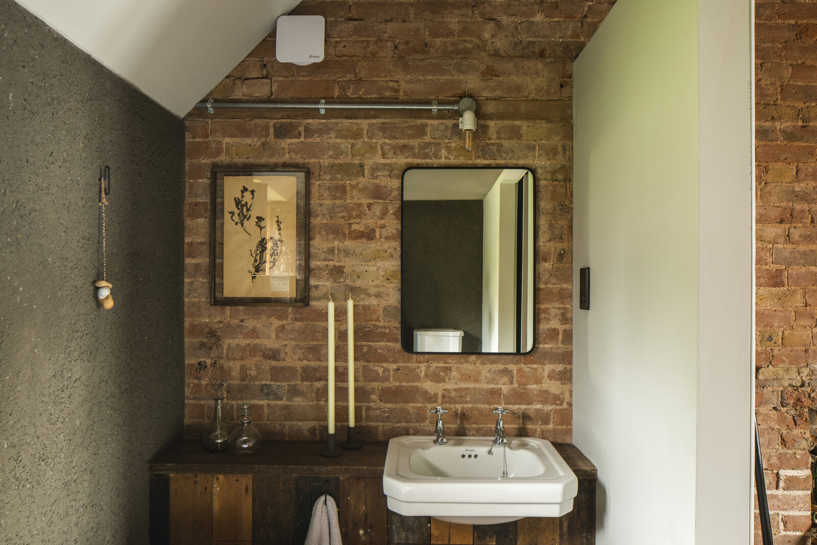 salle de bain mur briques salle de bain mur briques