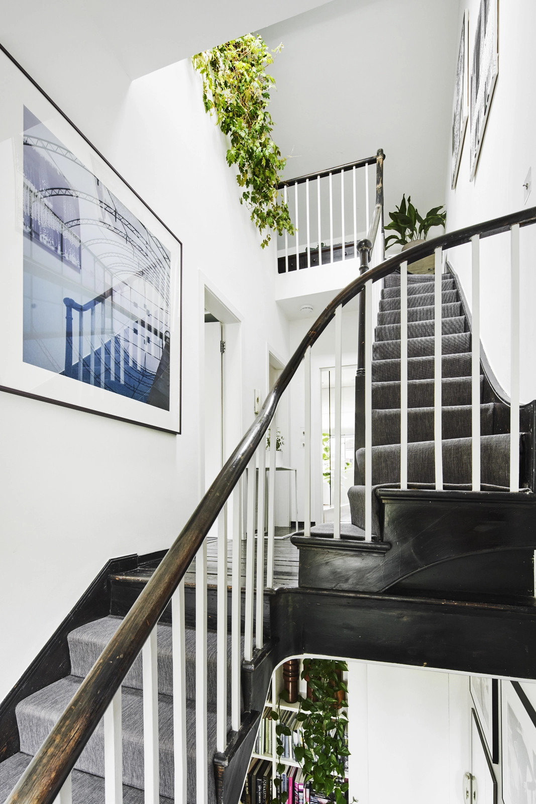 escalier bois gris et noir escalier bois gris et noir