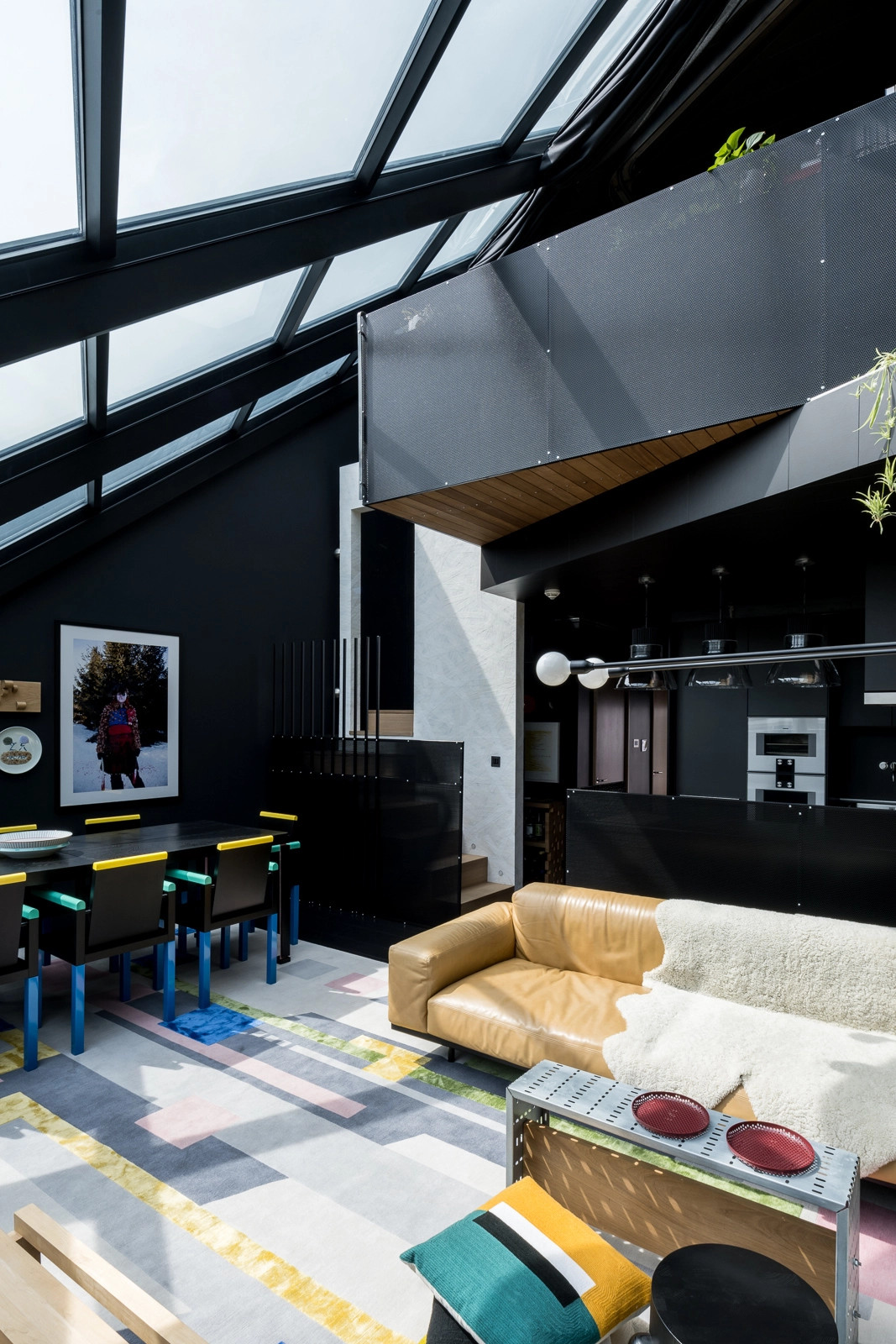 salon décoration noire