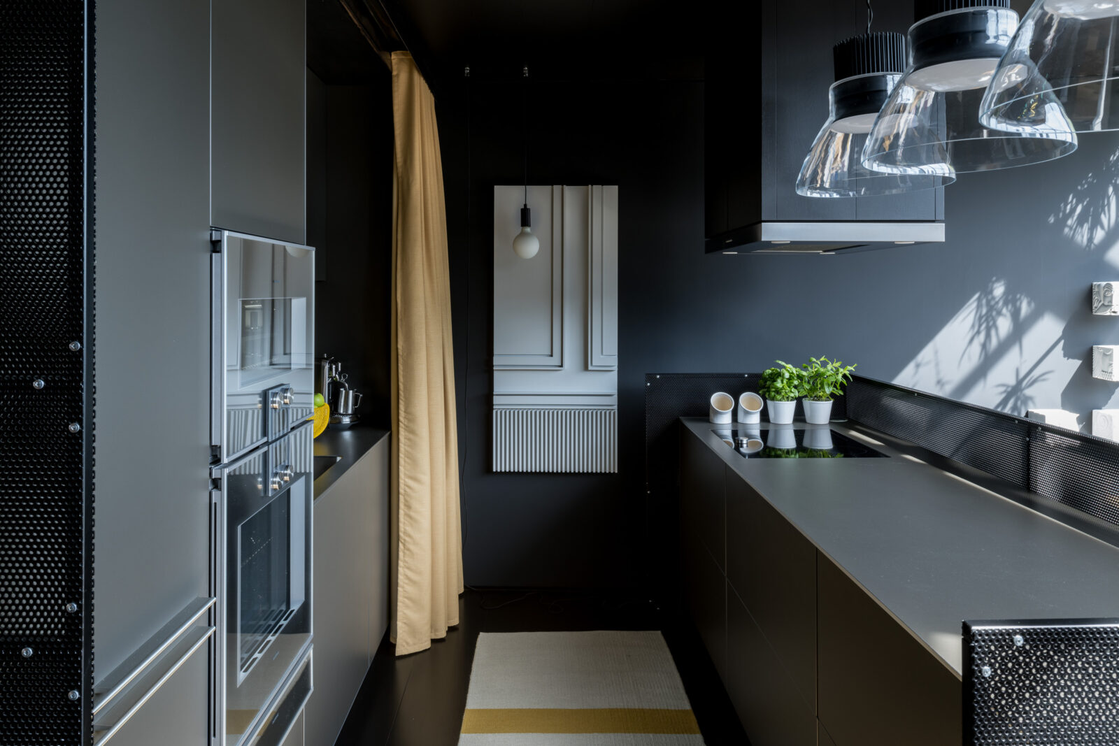 cuisine ouverte noire