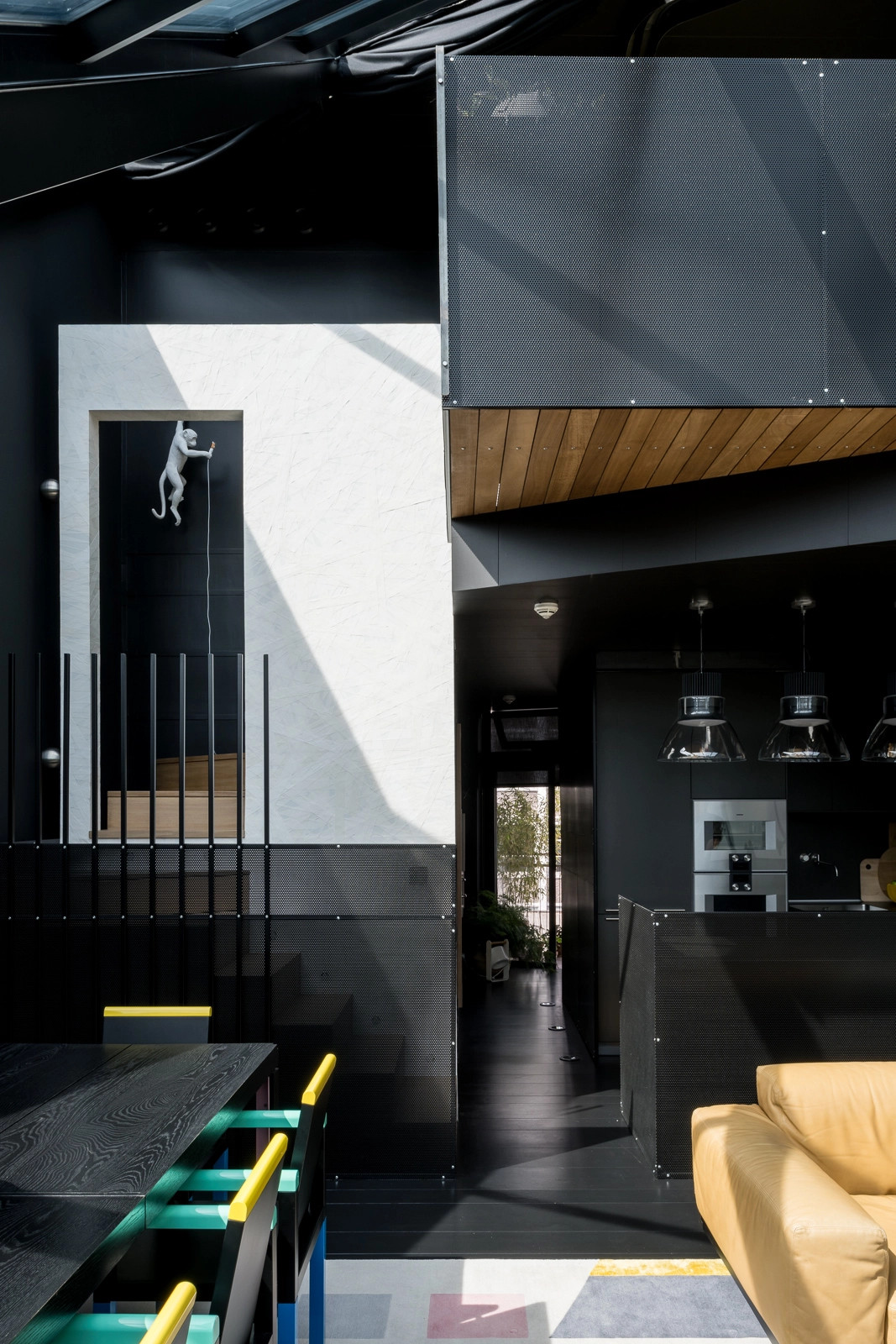 salon décoration noire