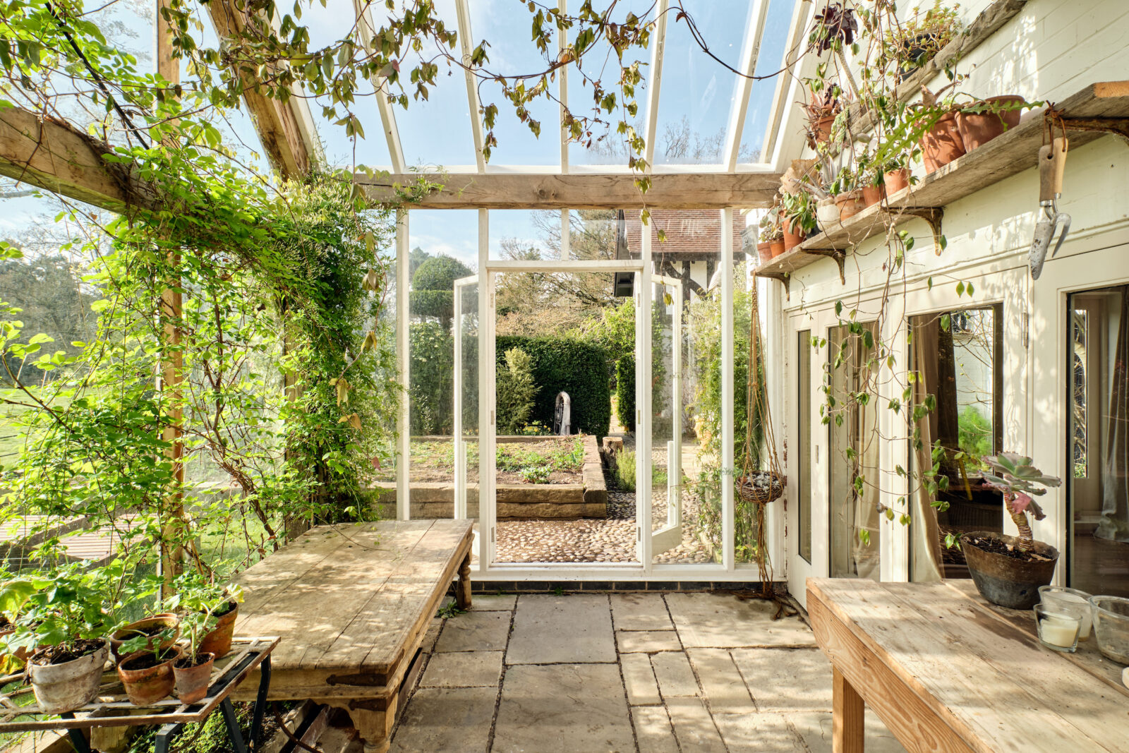 jardin d jardin d'hiver maison de campagne rénovée