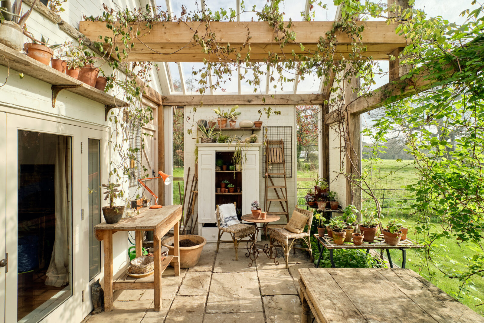 jardin d jardin d'hiver maison de campagne rénovée