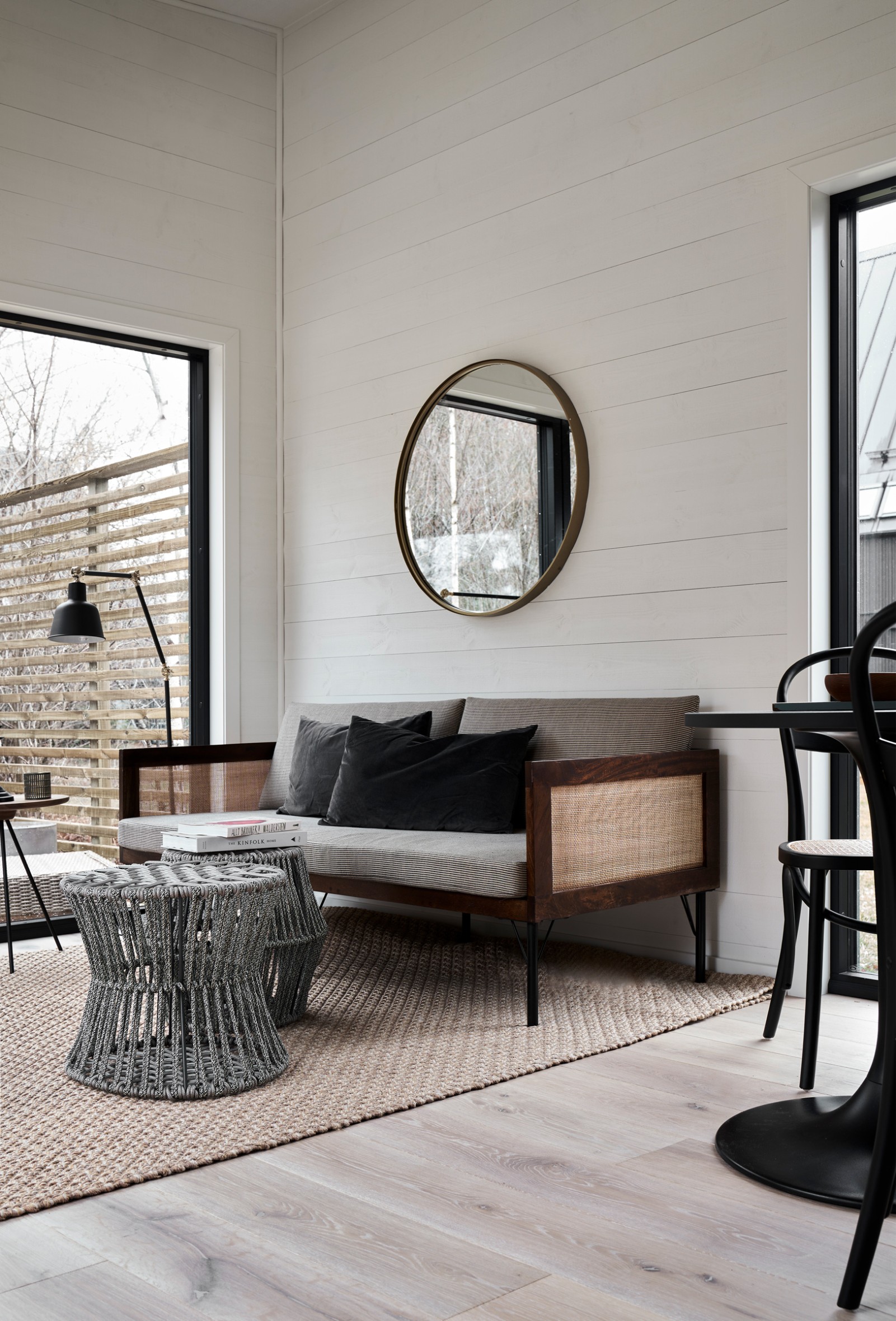 salon décoration design mini maison 27m2
