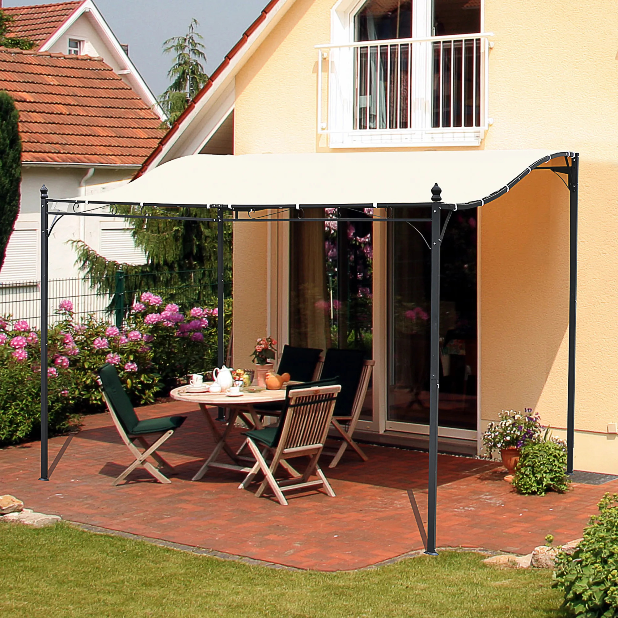 terrasse abritée maison de ville