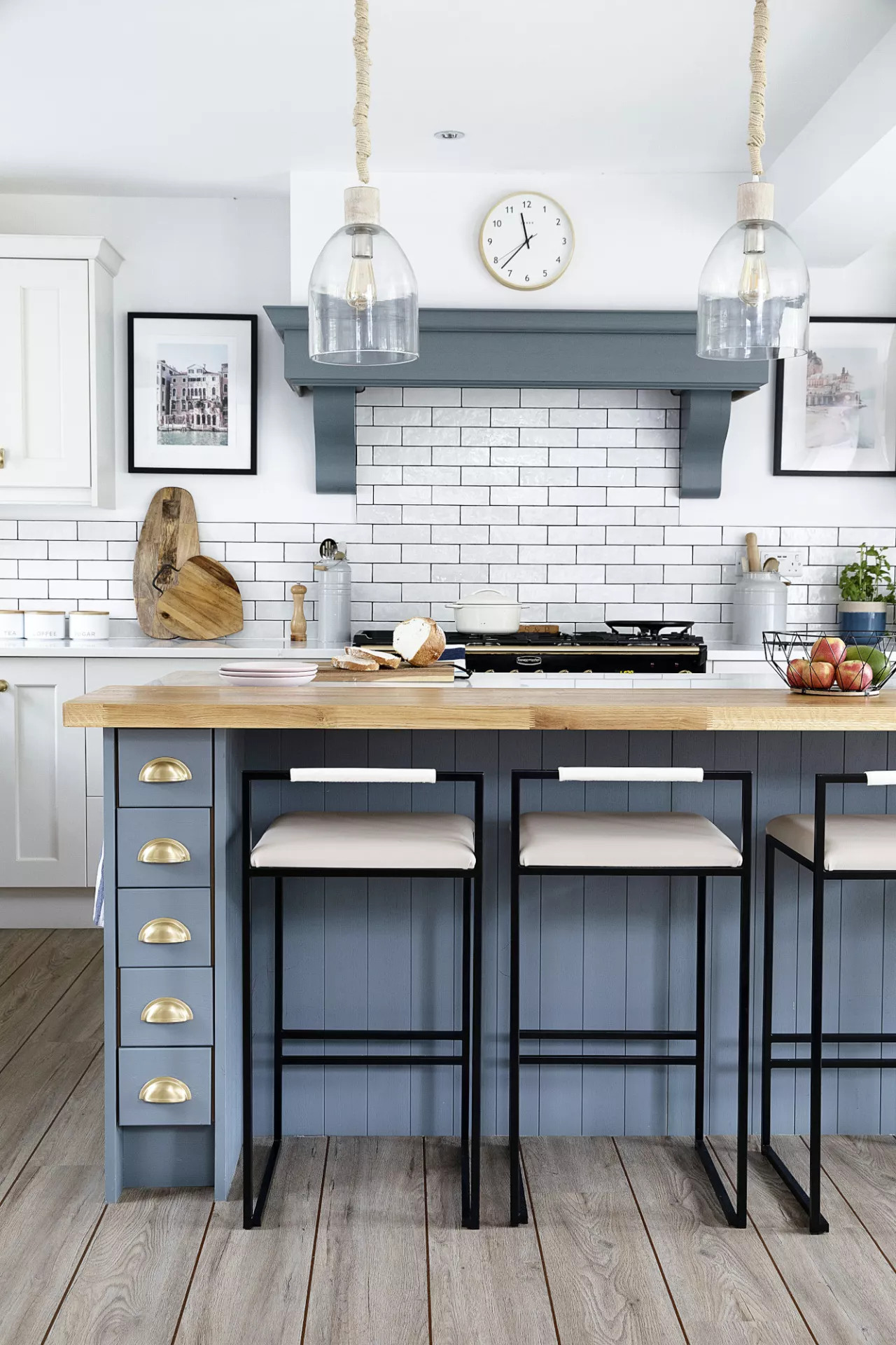 cuisine ouverte décoration grise rustique chic cuisine ouverte décoration grise rustique chic