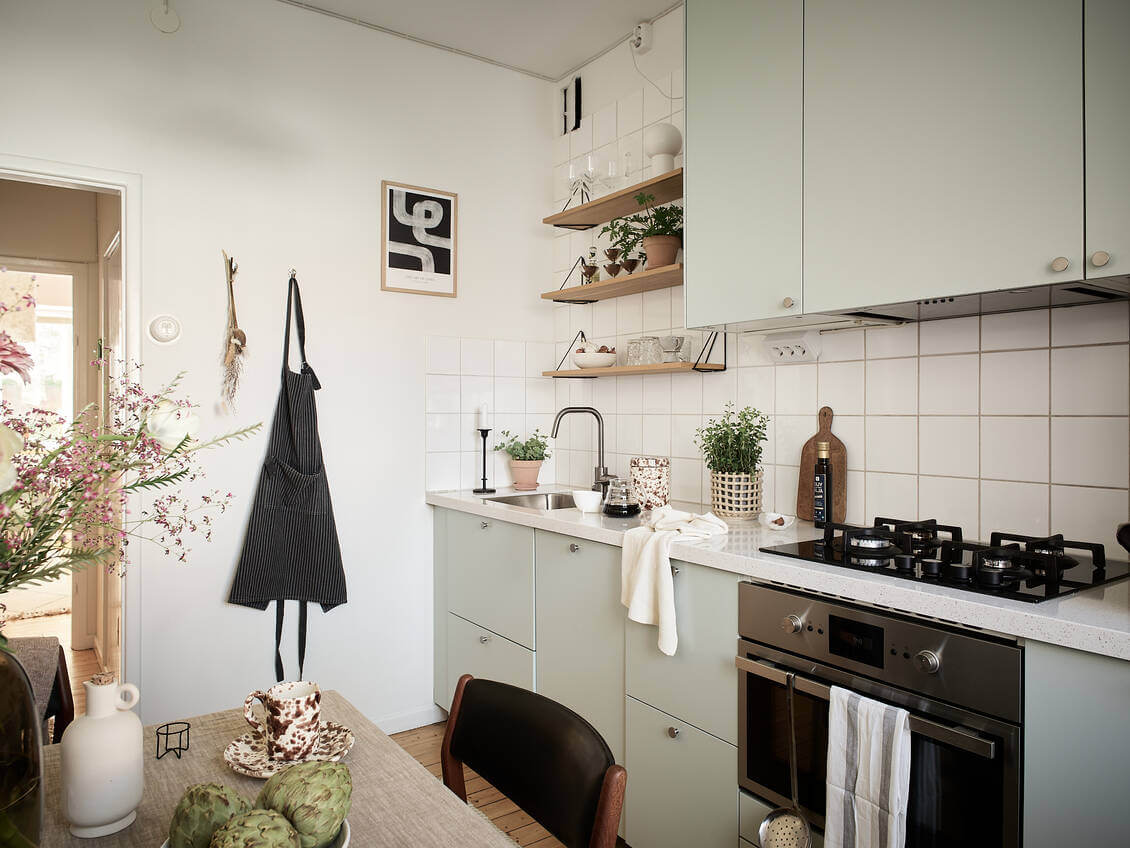 cuisine vert amande design cuisine vert amande design