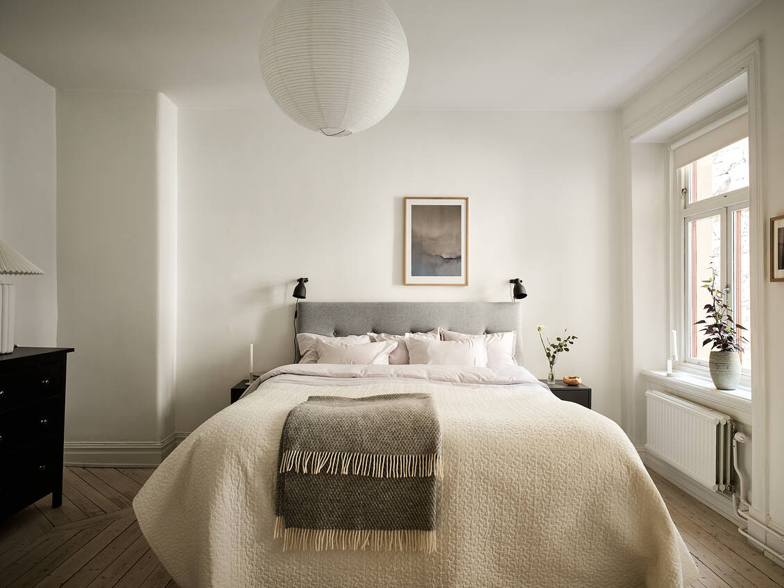 chambre blanche décoration contemporaine