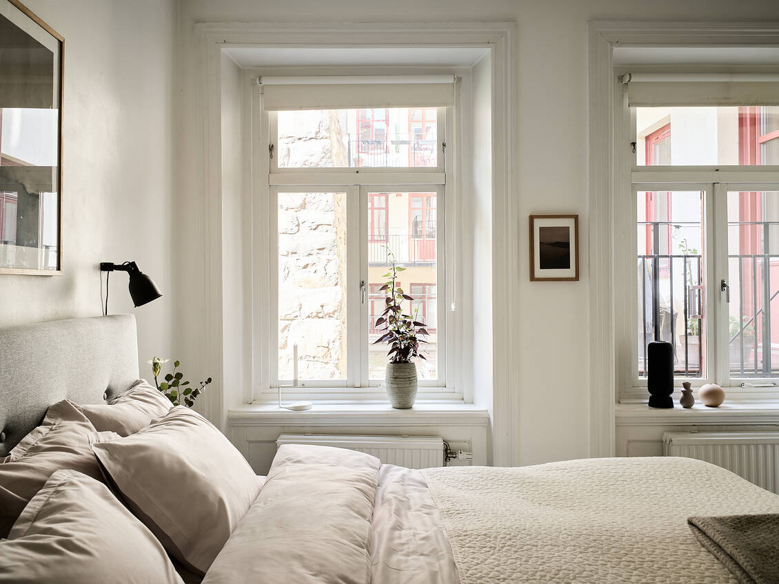 chambre blanche décoration contemporaine