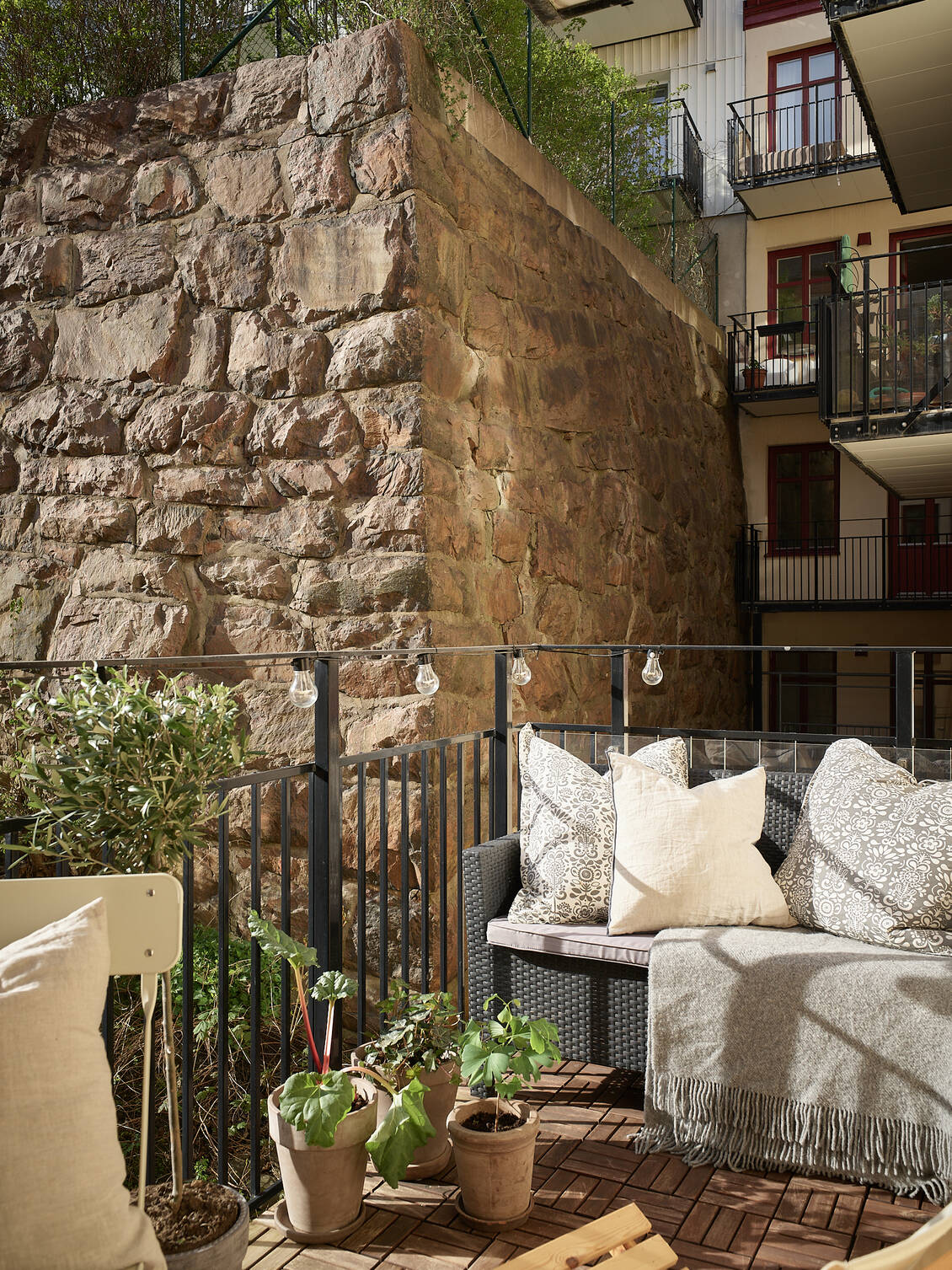 balcon aménagé
