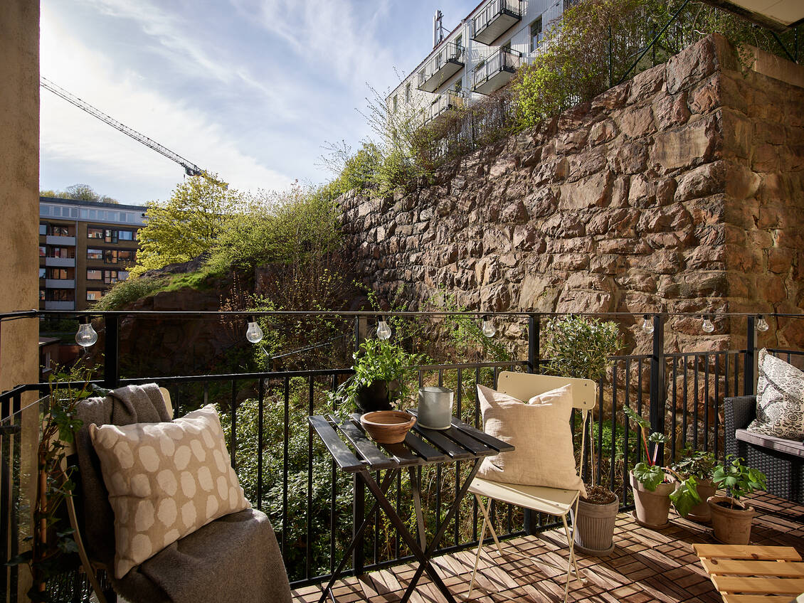 balcon aménagé