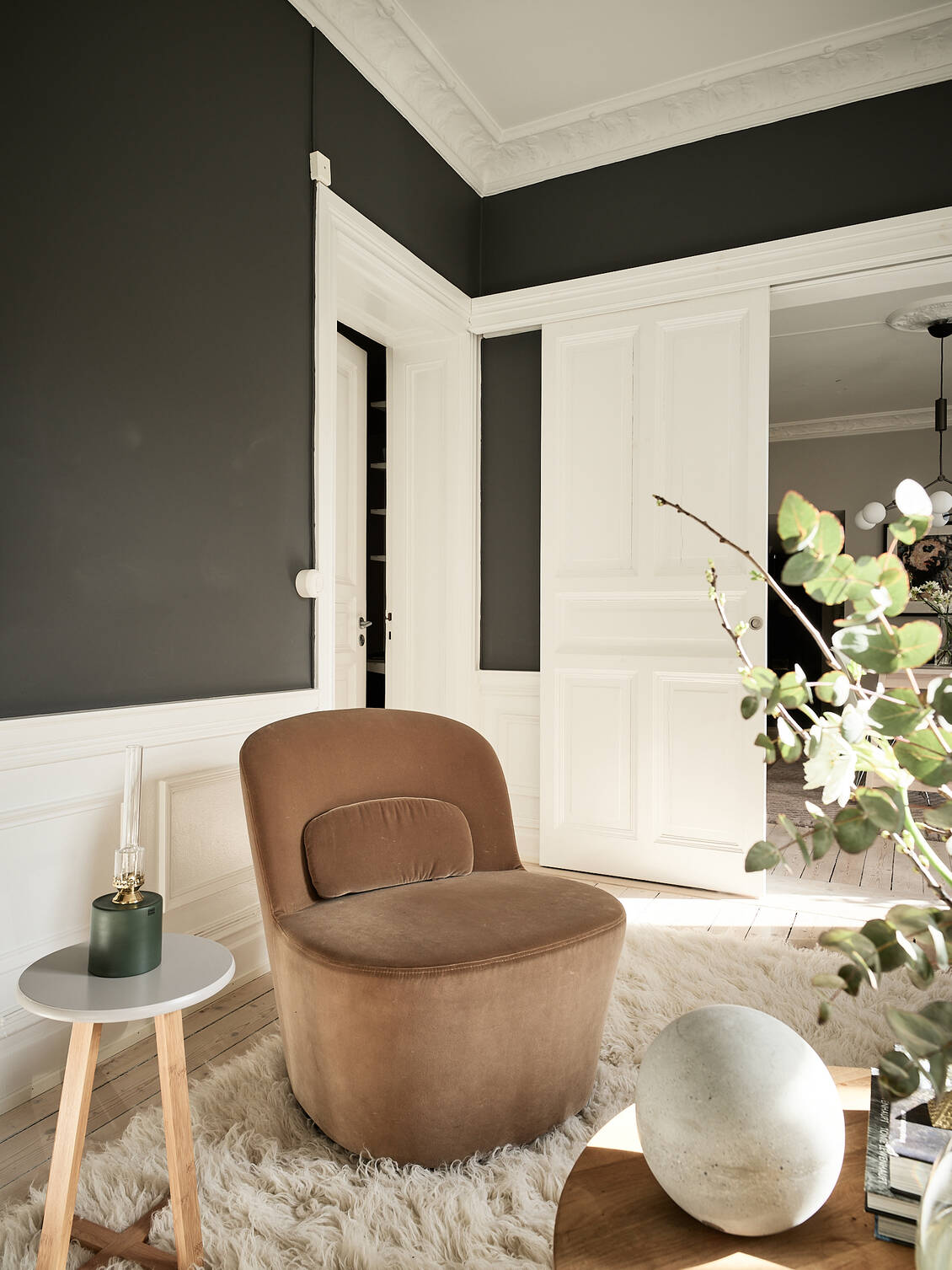 salon appartement suédois décoration contemporaine