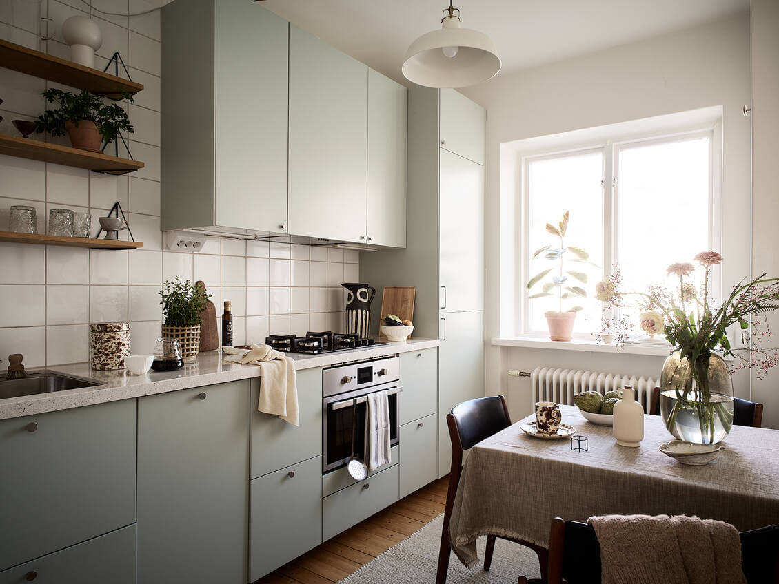 cuisine vert amande design cuisine vert amande design
