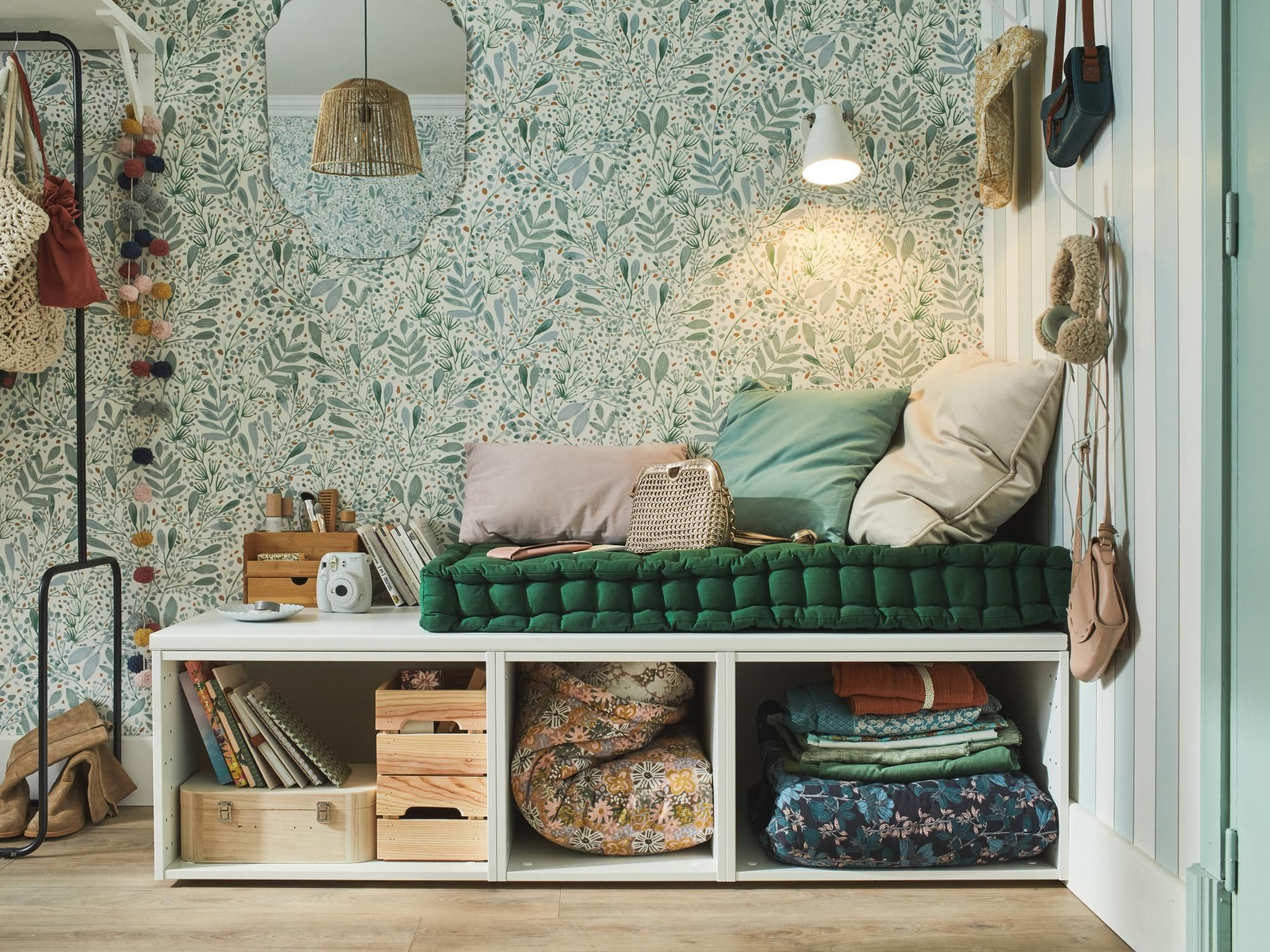 banc DIY dans chambre
