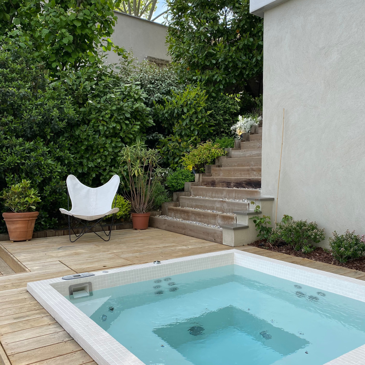 jardin avec jaccuzzi jardin avec jaccuzzi