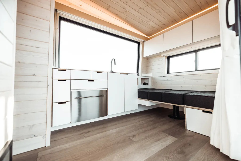cuisine et lit escamotable tiny house design 18m2 cuisine et lit escamotable tiny house design 18m2