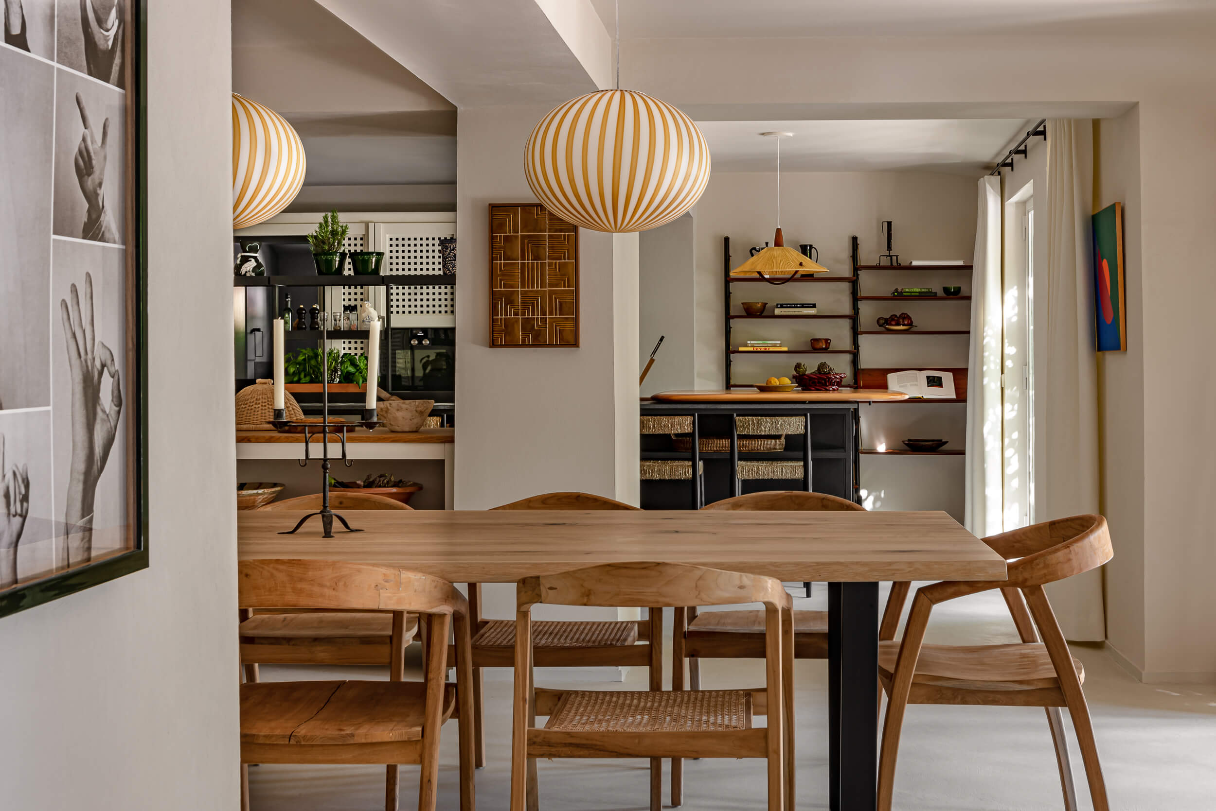salle à manger décoration contemporaine l'Étoile des Baux