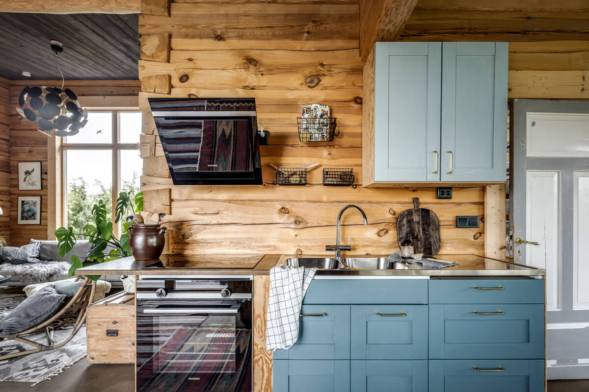 cuisine bleue vintage