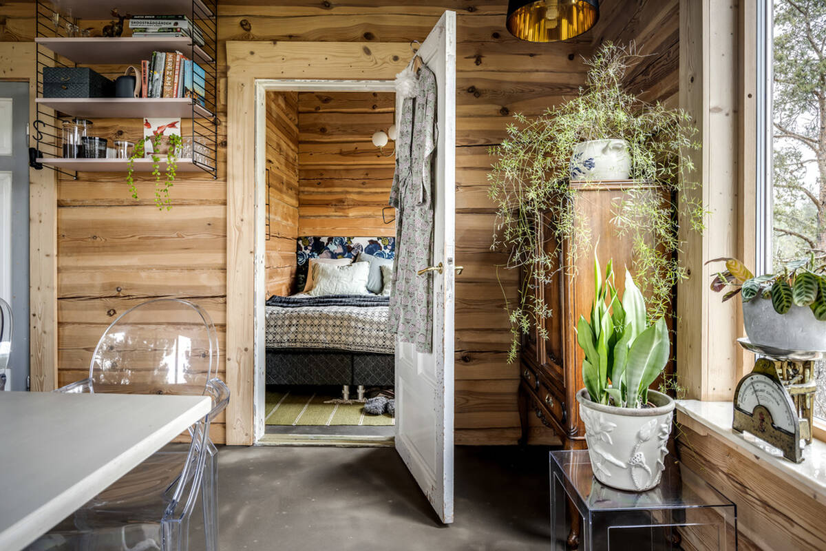 chambre maison en bois