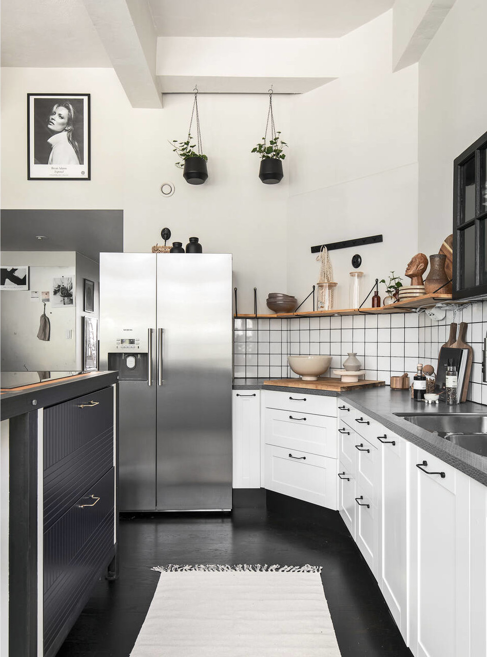 cuisine noire et blanche cuisine noire et blanche