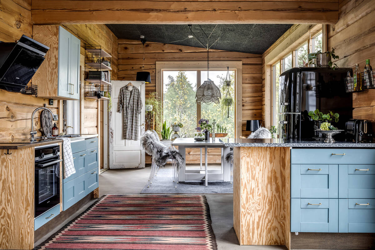cuisine bleue vintage