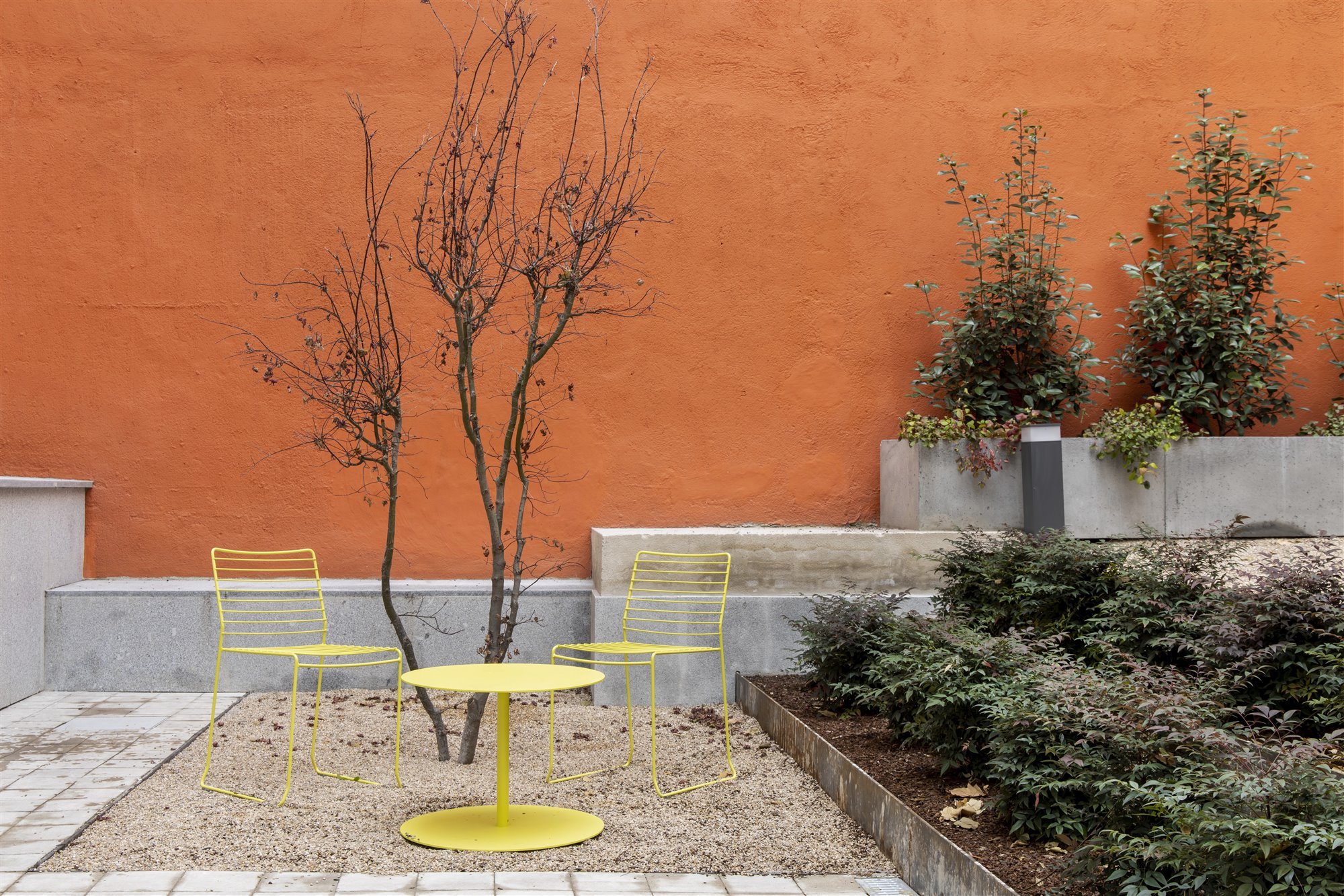 terrasse mur terracotta