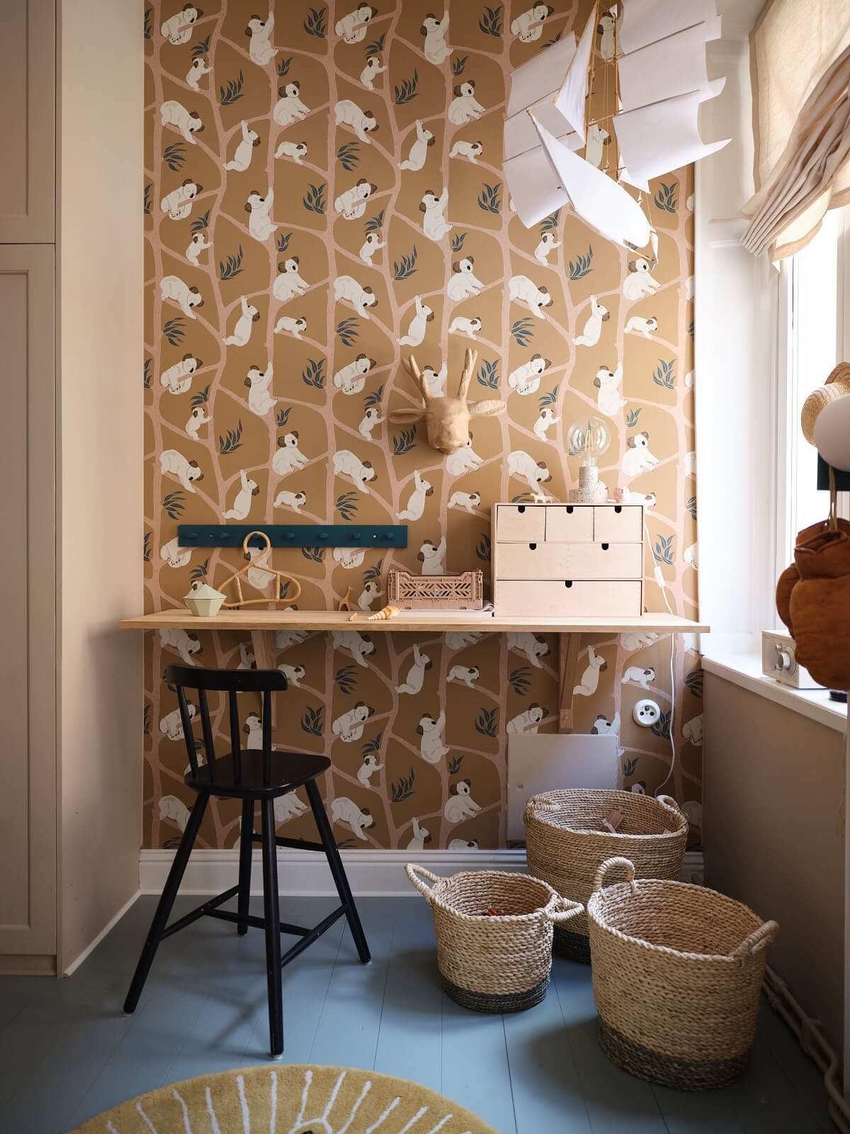 chambre enfant avec papier-peint koala chambre enfant avec papier-peint koala
