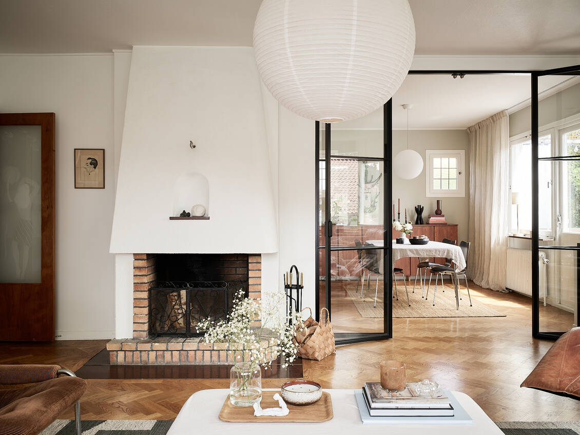 salon avec verrière et cheminée décoration scandinave salon avec verrière et cheminée décoration scandinave