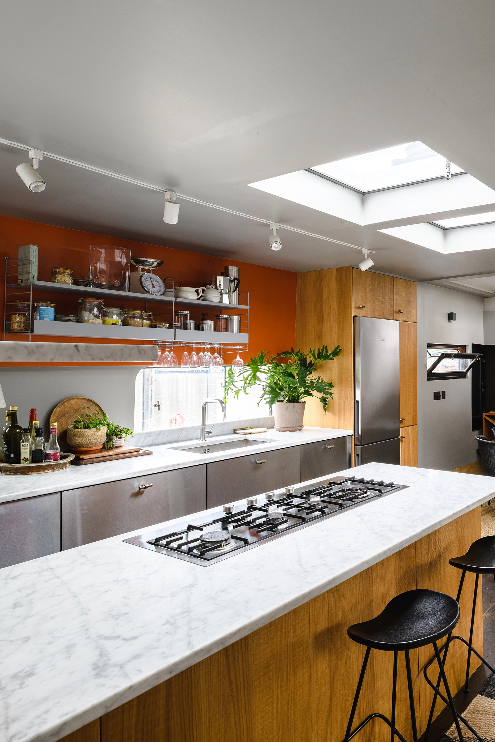 cuisine inox et bois
