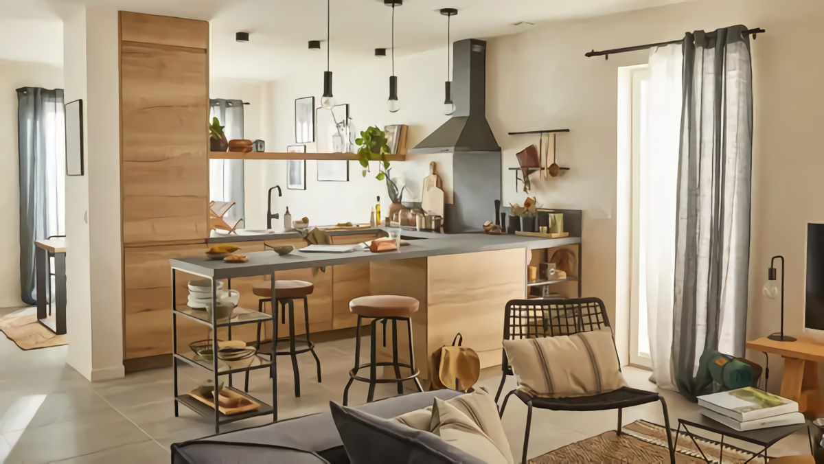 cuisine design en bois