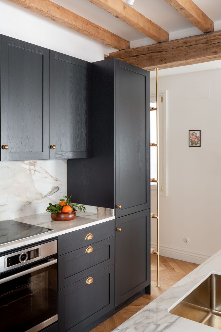 cuisine contemporaine appartement rénové
