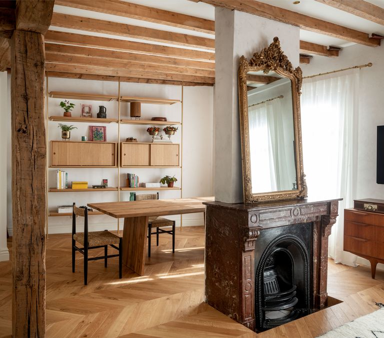 salle à manger appartement rénové