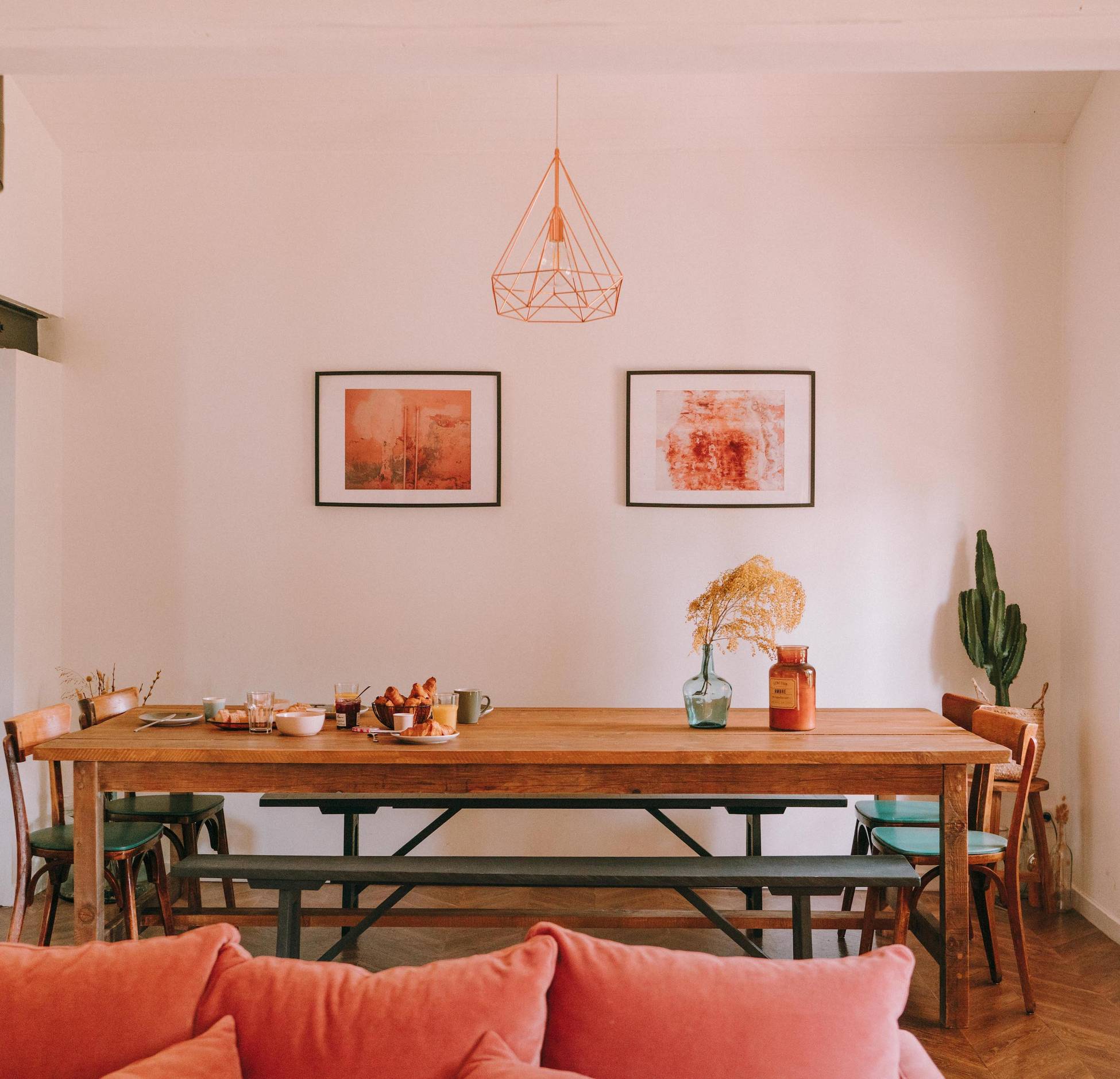 salle à manger maison en bois Cap Ferret