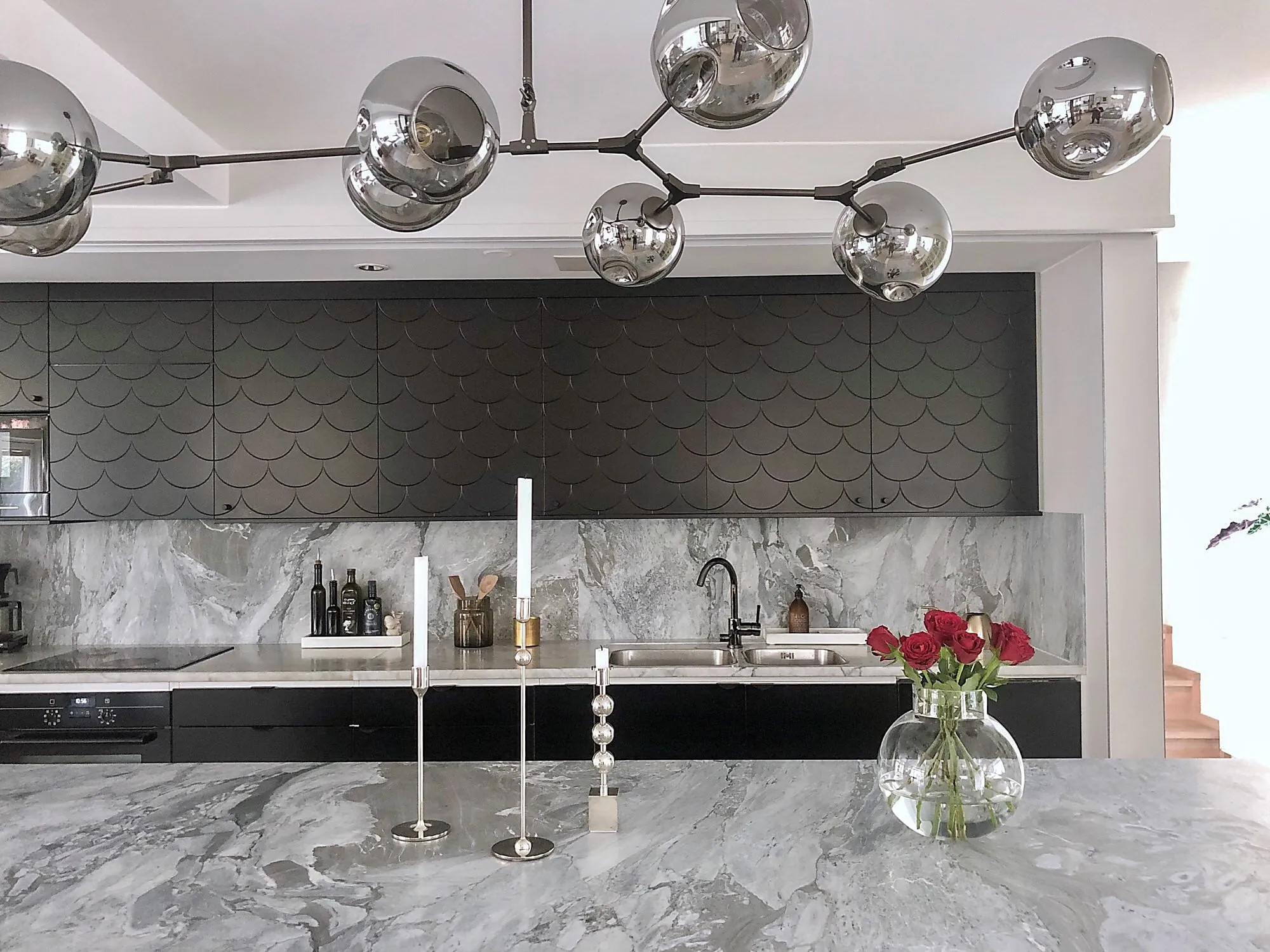 cuisine noir plan marbre gris cuisine noir plan marbre gris