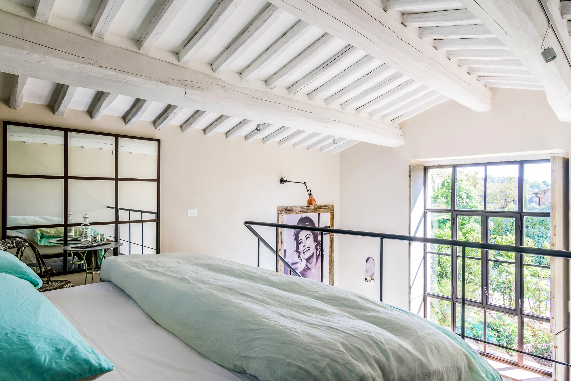chambre avec mezzanine maison en pierres Toscane chambre avec mezzanine maison en pierres Toscane