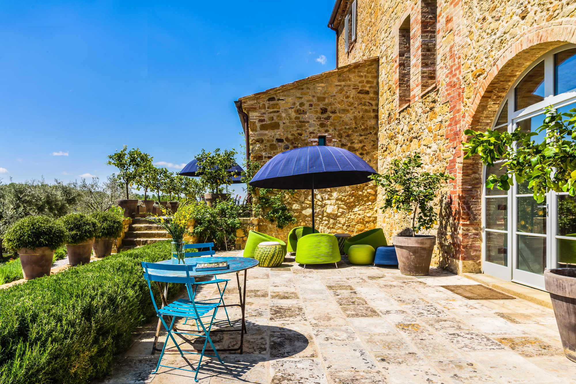 terrasse maison en pierres Toscane terrasse maison en pierres Toscane