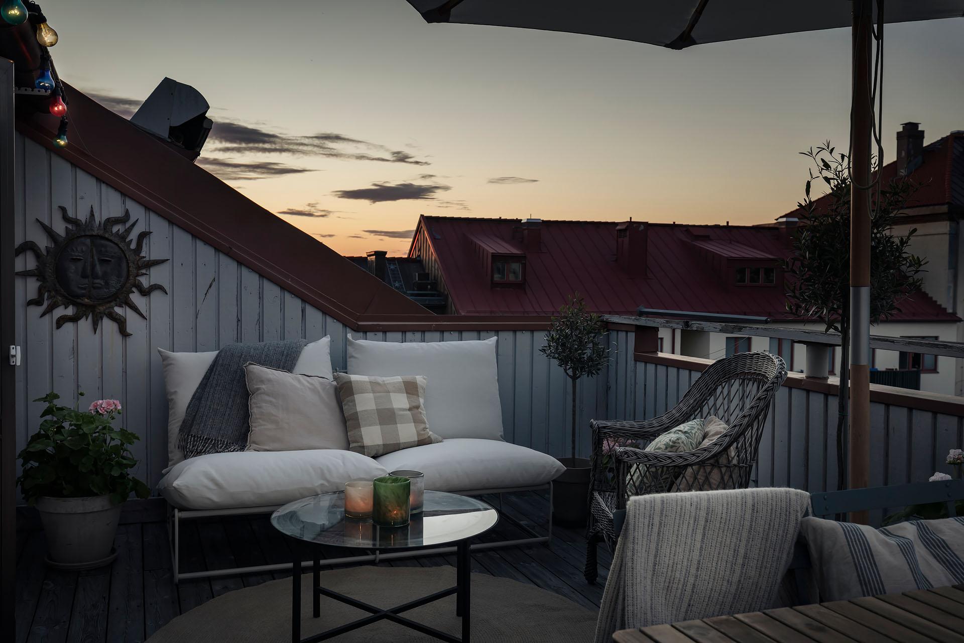 terrasse soleil couchant