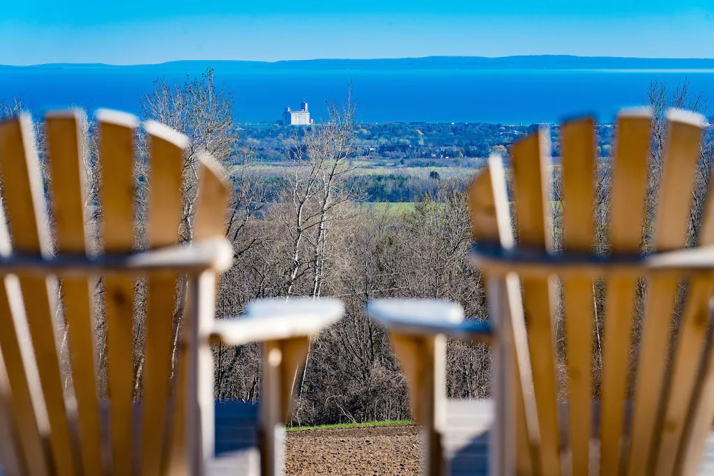 vue dominante sur paysage