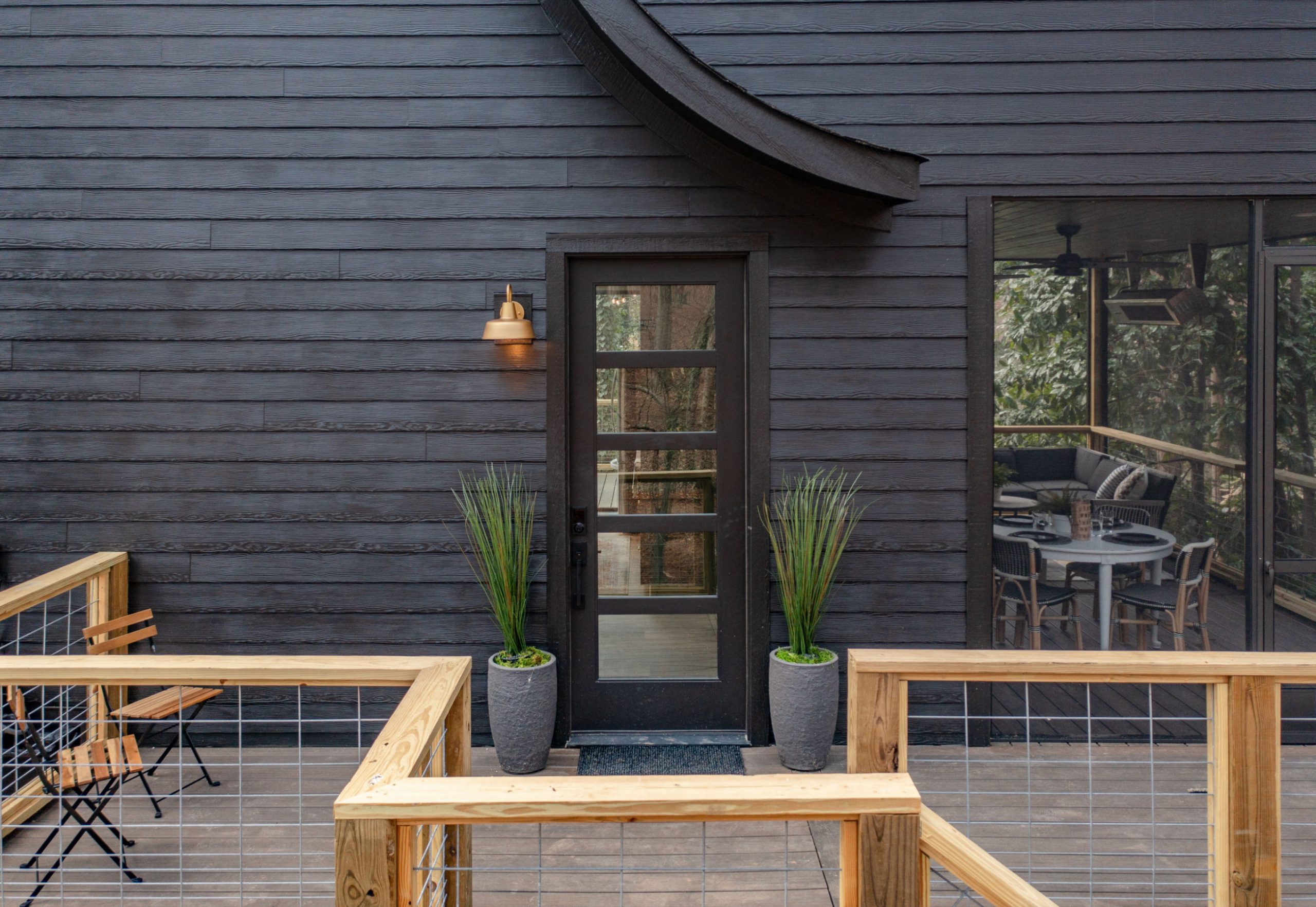terrasse maison A-Frame