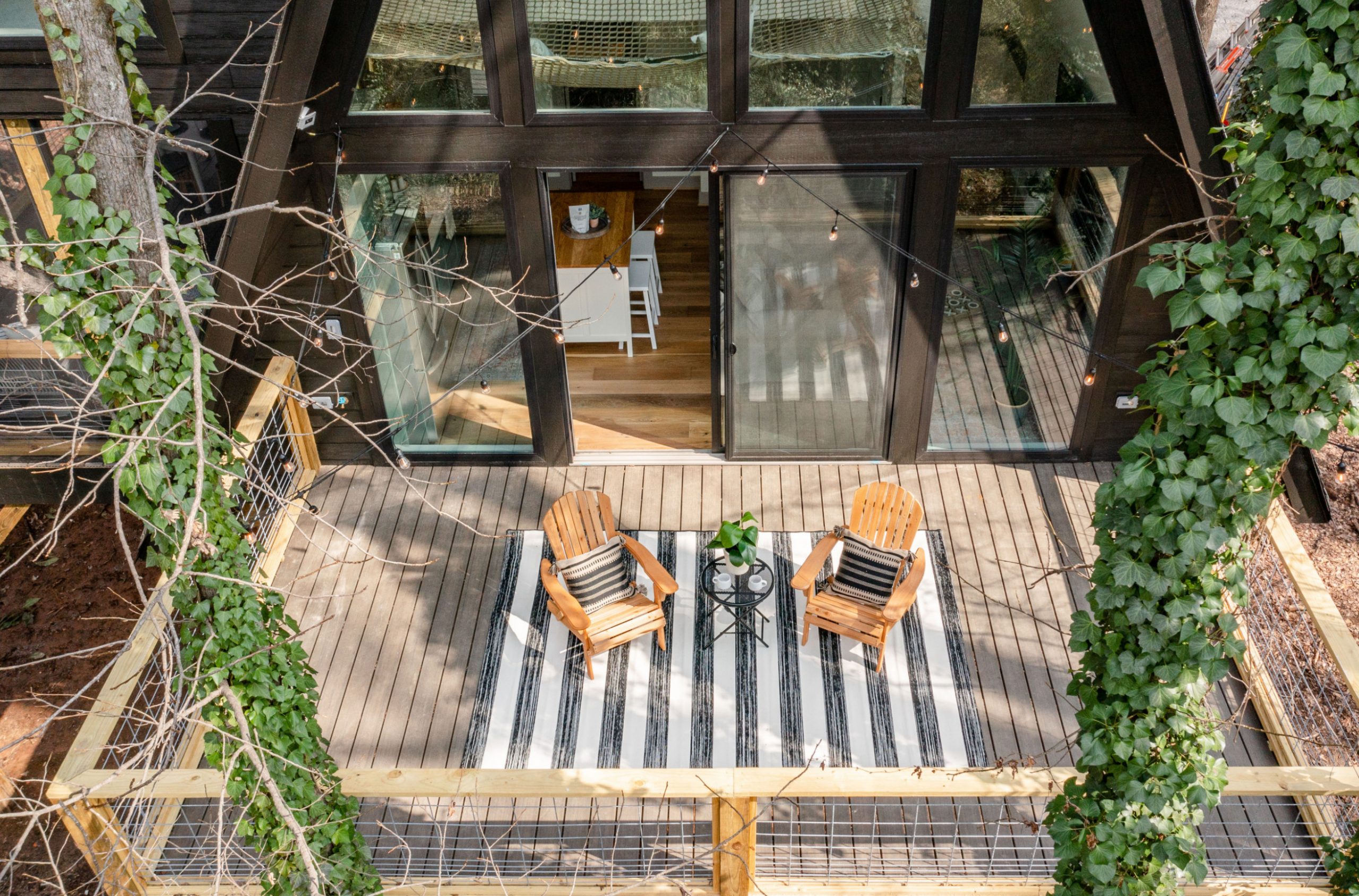 terrasse maison A-Frame