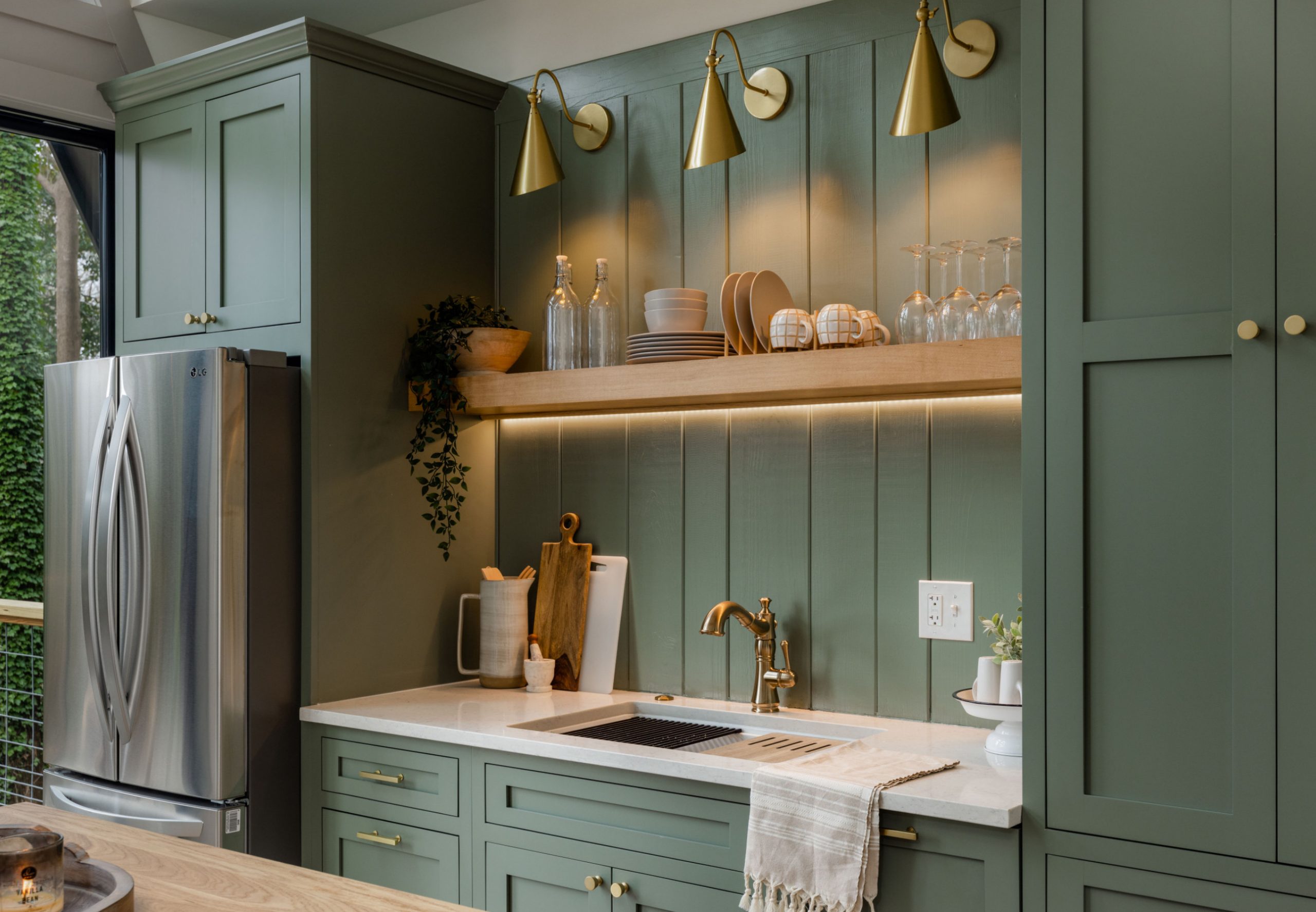 cuisine verte rustique