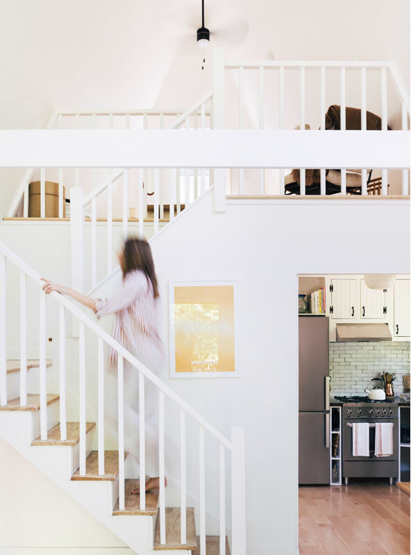 escalier maison A-Frame