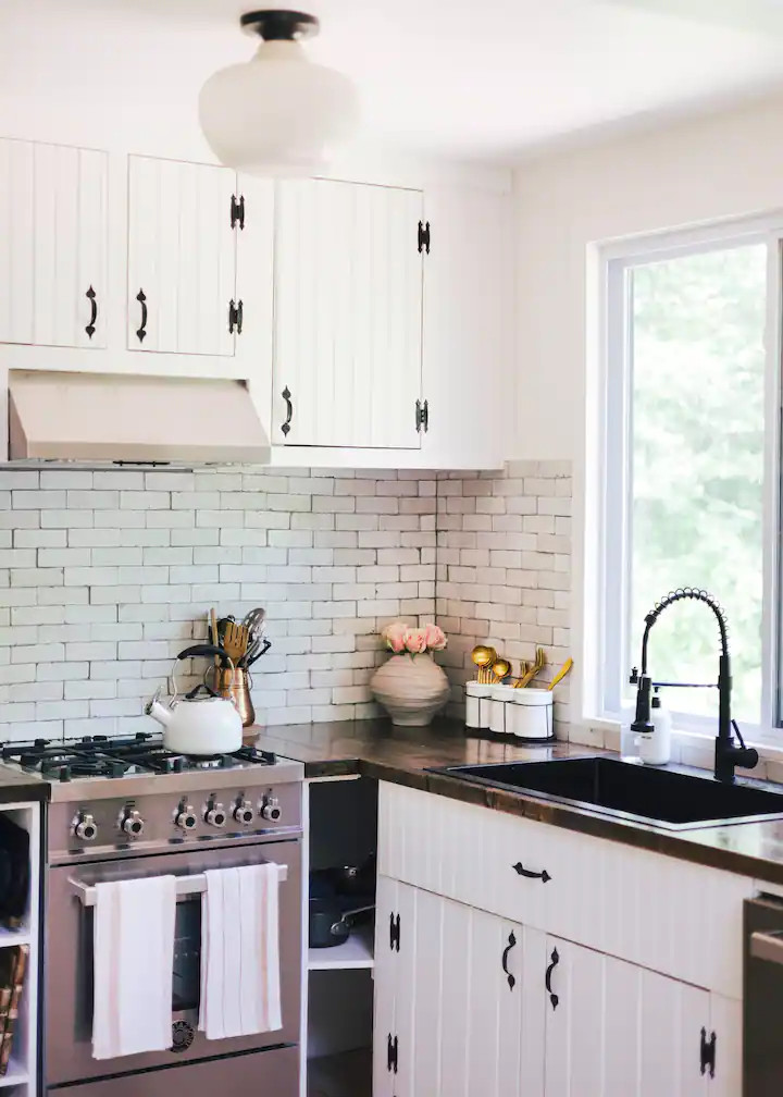 cuisine rustique blanche