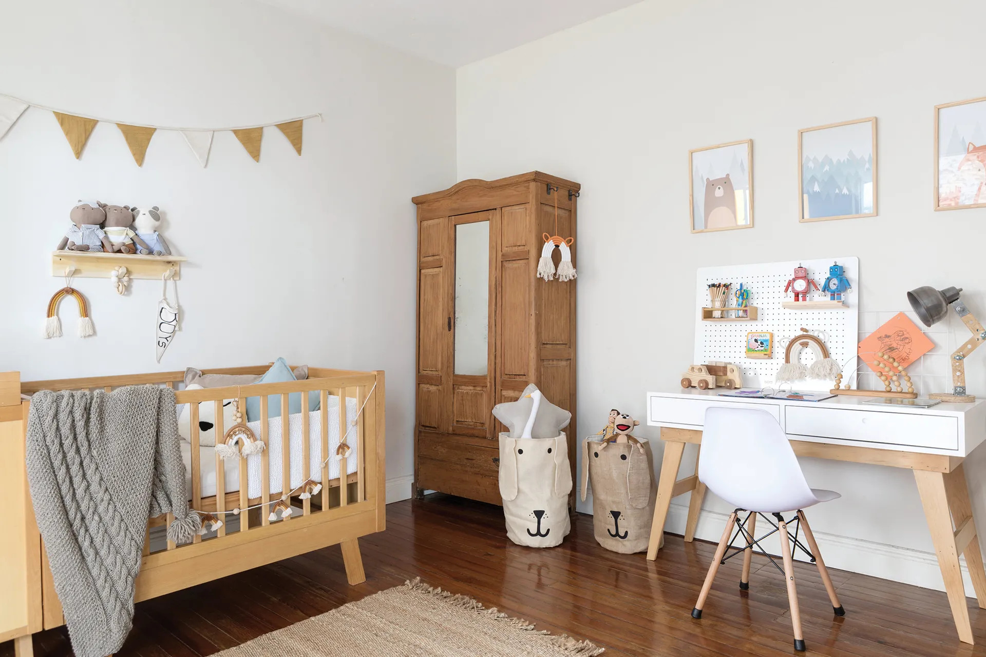chambre d chambre d'enfant décoration naturelle