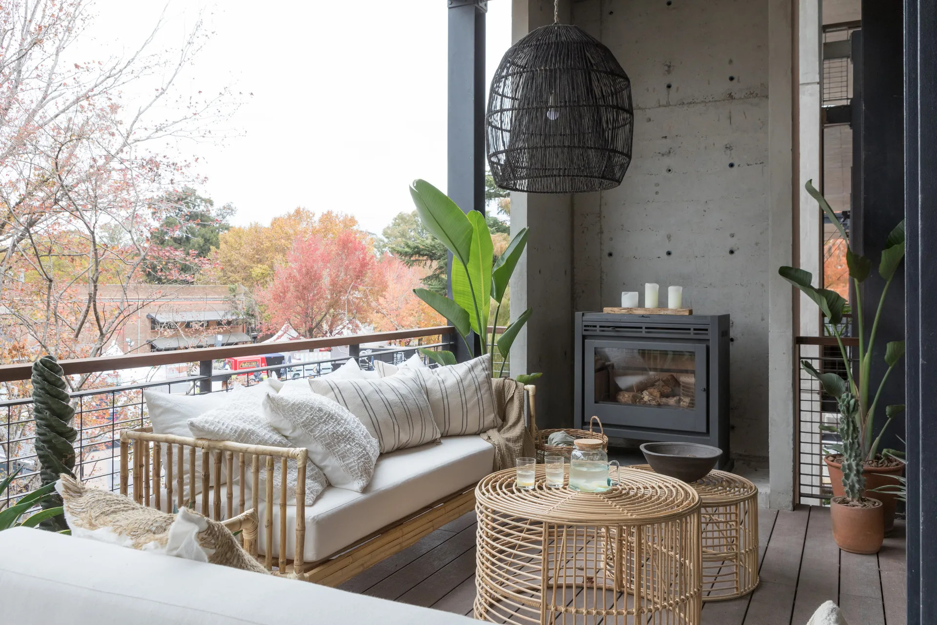 terrasse avec mobilier rotin et bambou terrasse avec mobilier rotin et bambou