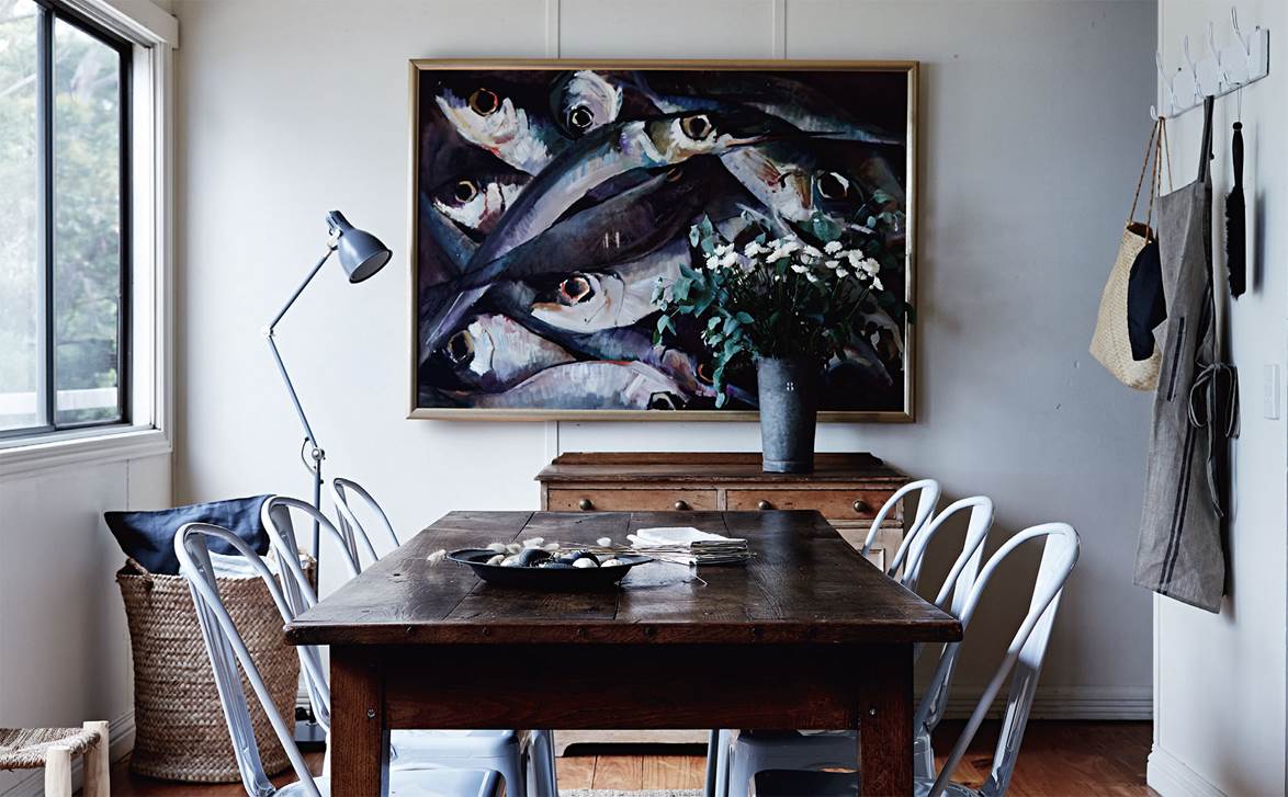 salle à manger maison de plage