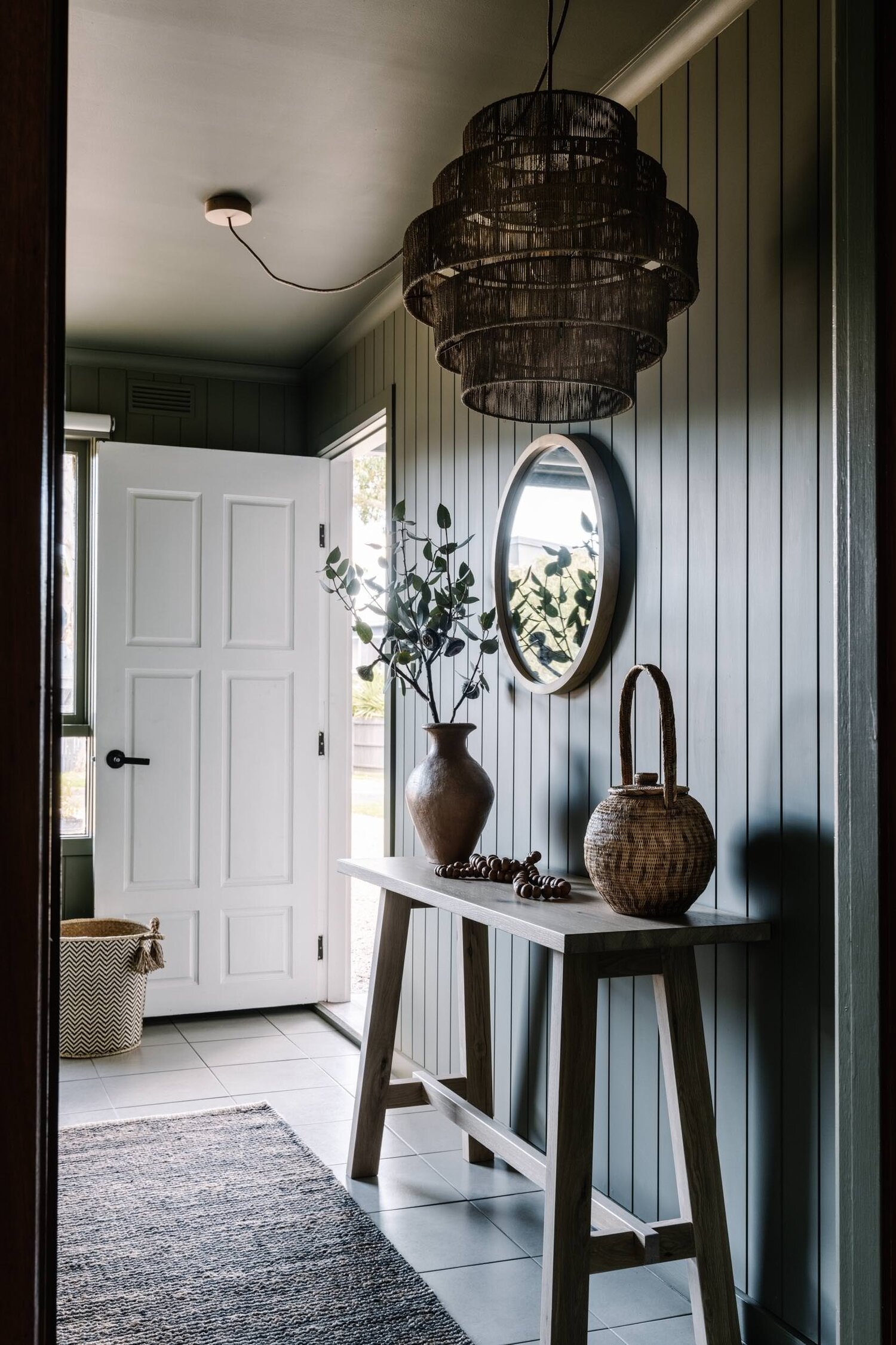 entrée décoration vintage