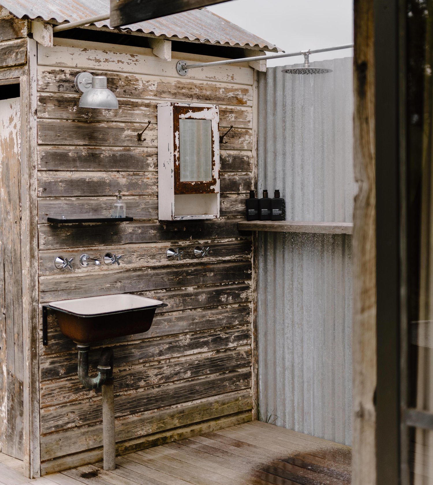 salle de bain extérieure