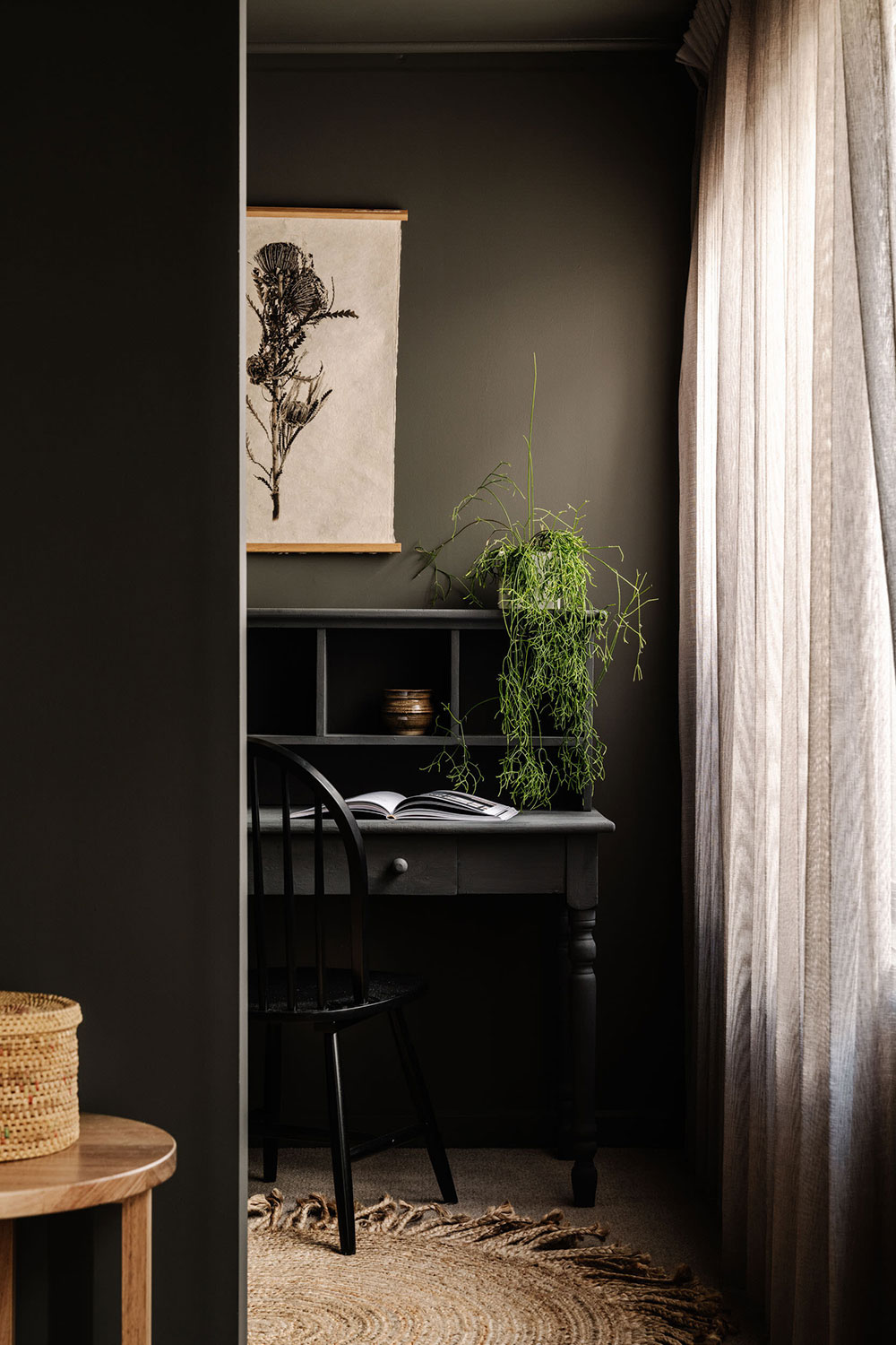 espace bureau décoration vintage